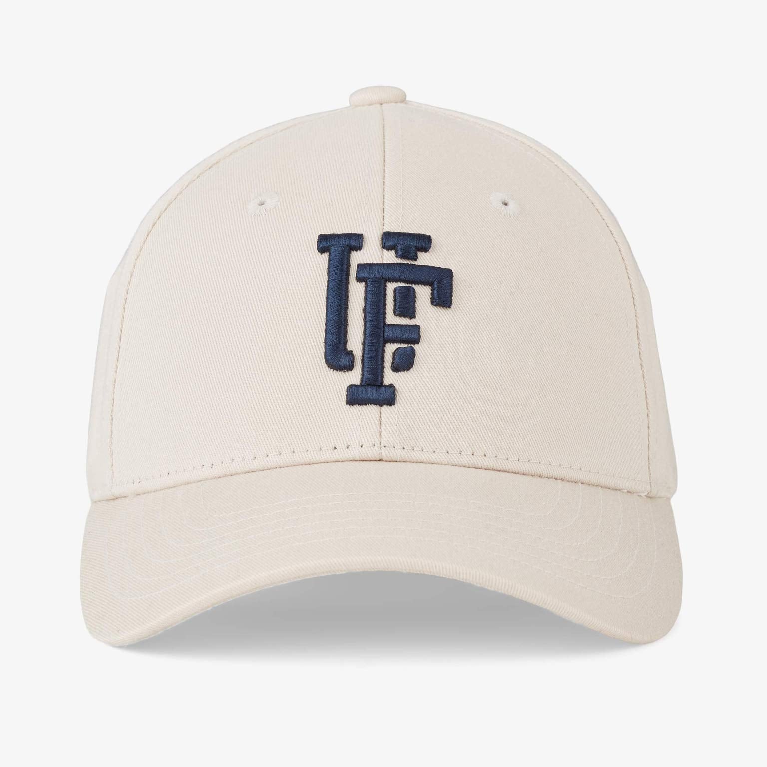 Upfront - Spinback Low Crown Baseball Cap - Stone/Dark Navy - Headz Up 