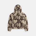DAILY PAPER - Burned shield sherpa hoodie - White - Headz Up 