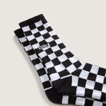 VANS - Checkerboard Crew Socks - Black/White - Headz Up 