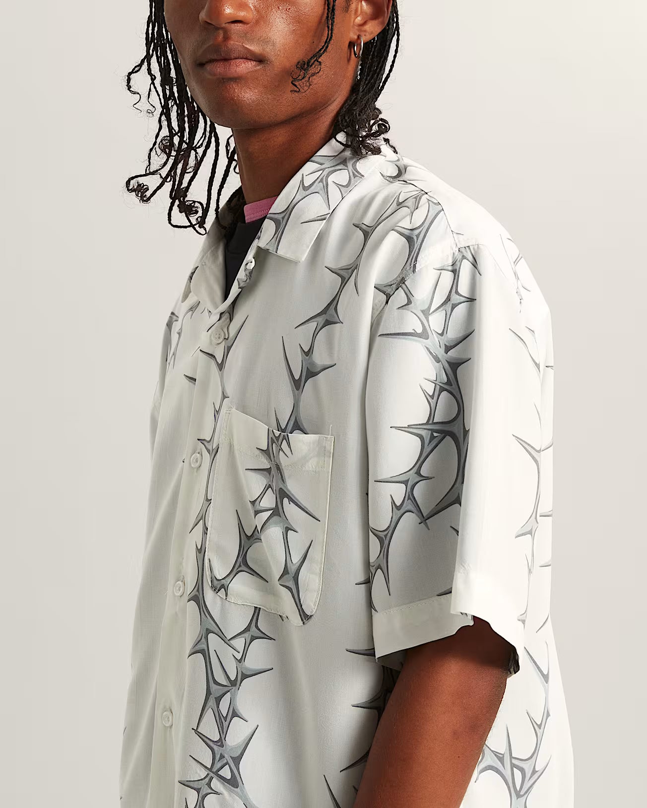 VANS - VAN DOREN Print Shirt - White - Headz Up 