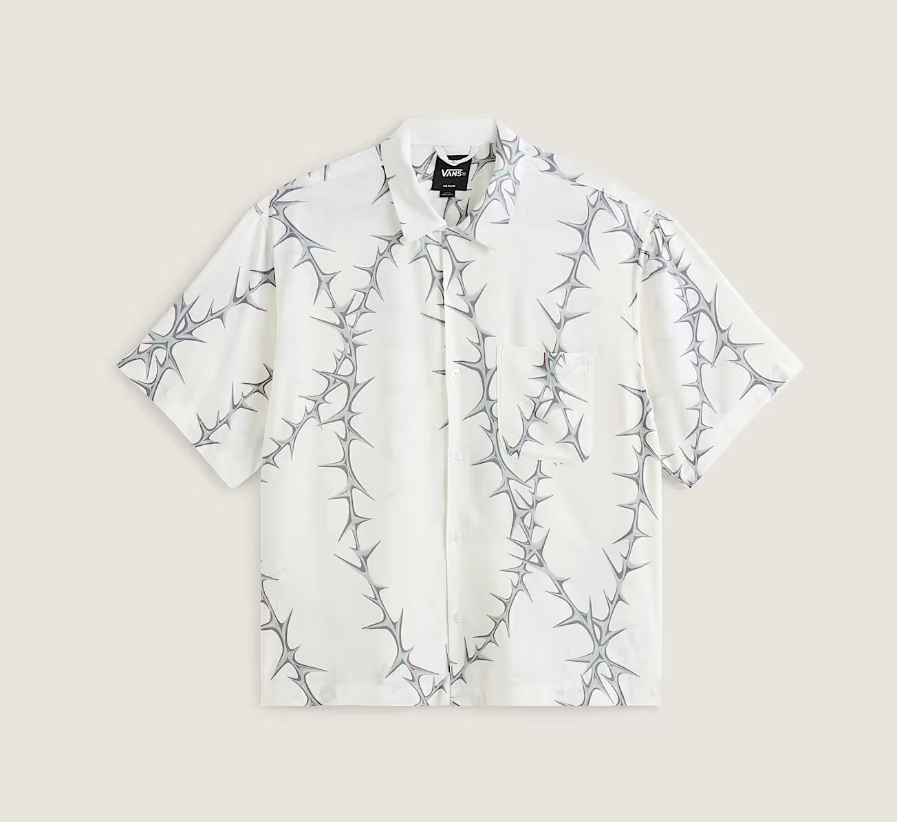 VANS - VAN DOREN Print Shirt - White - Headz Up 