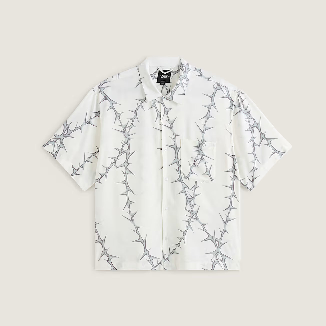 VANS - VAN DOREN Print Shirt - White - Headz Up 