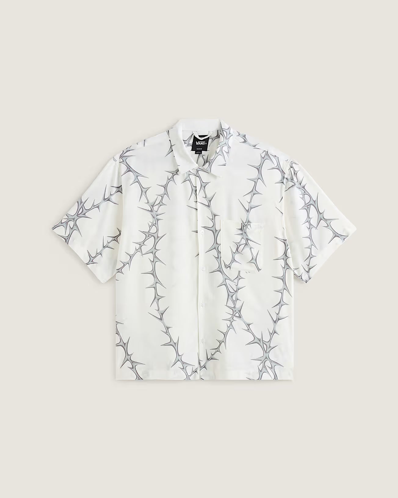 VANS - VAN DOREN Print Shirt - White - Headz Up 