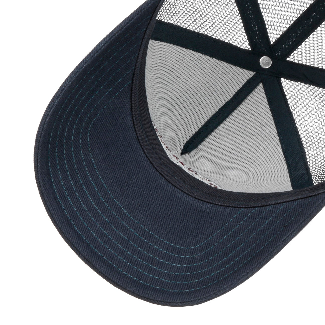 Stetson - Vintage Brushed Twill Trucker Cap - Navy - Headz Up 