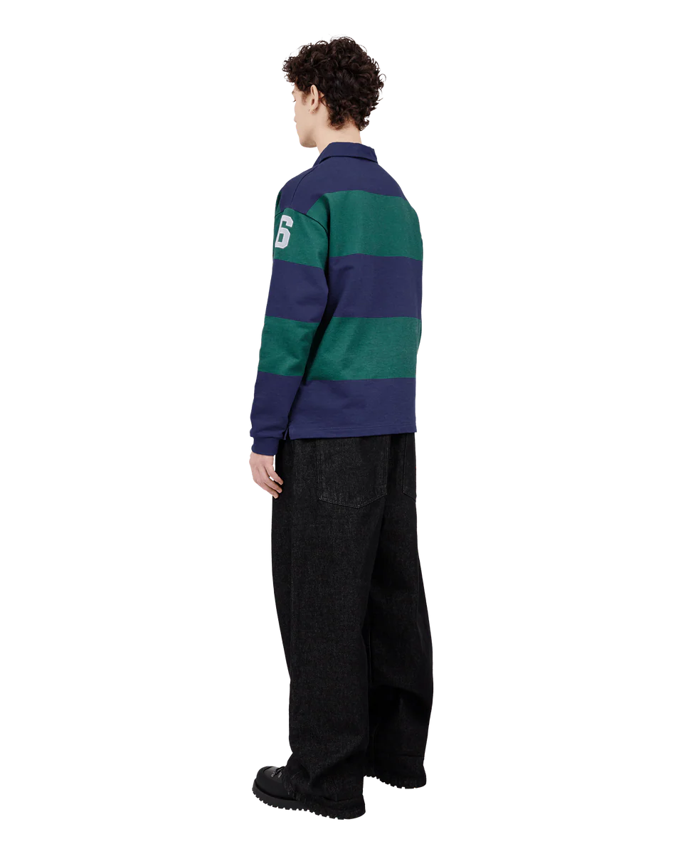 BLS - Florentina Polo LS - Green/Navy - Headz Up 
