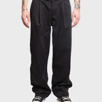 LAU LAU - Wide Pleated Trousers - Black - Headz Up 
