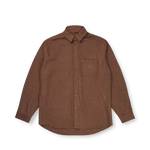 Pasteelo - WOOL BLEND SHIRT - Walnut - Headz Up 