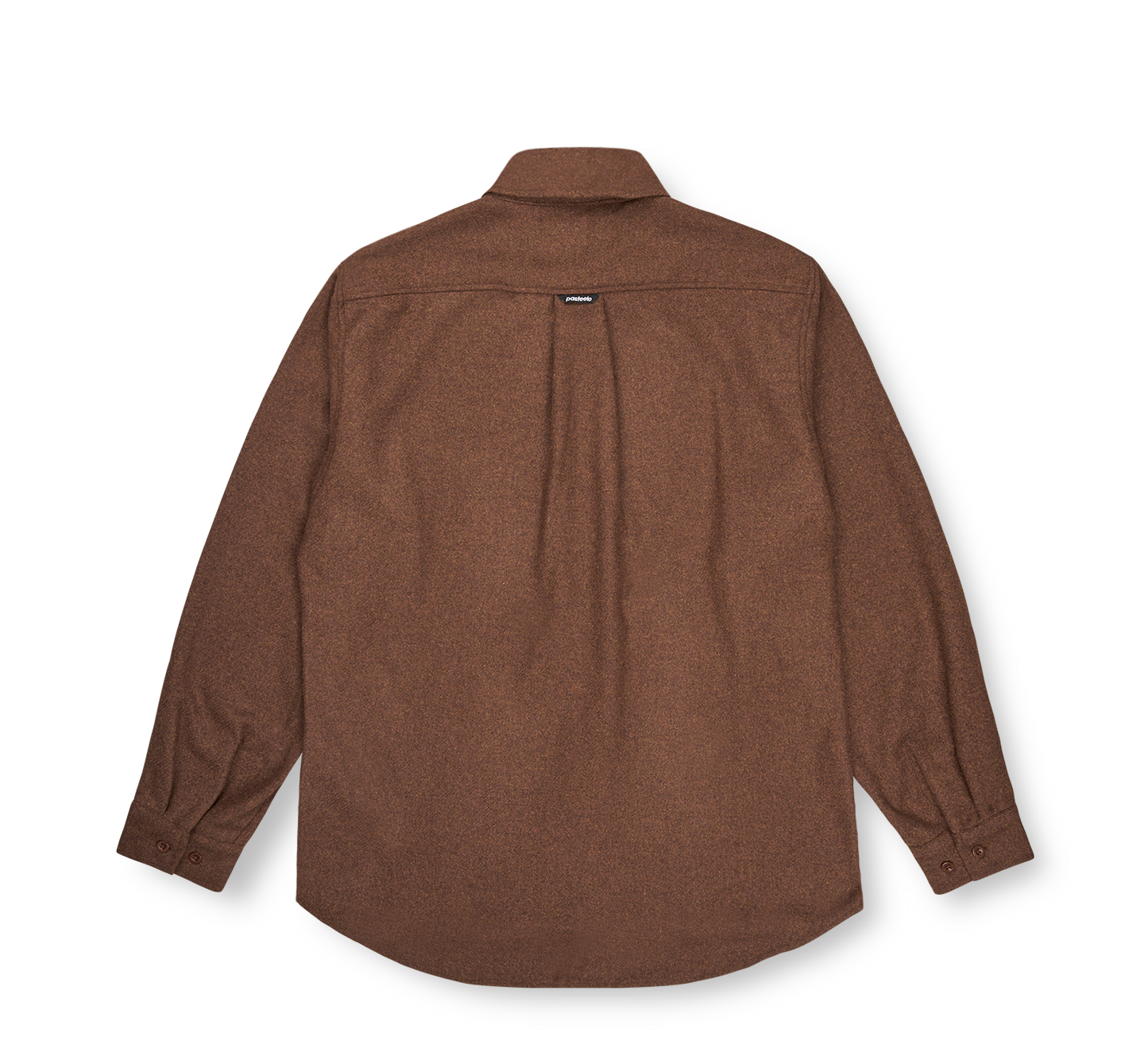 Pasteelo - WOOL BLEND SHIRT - Walnut - Headz Up 