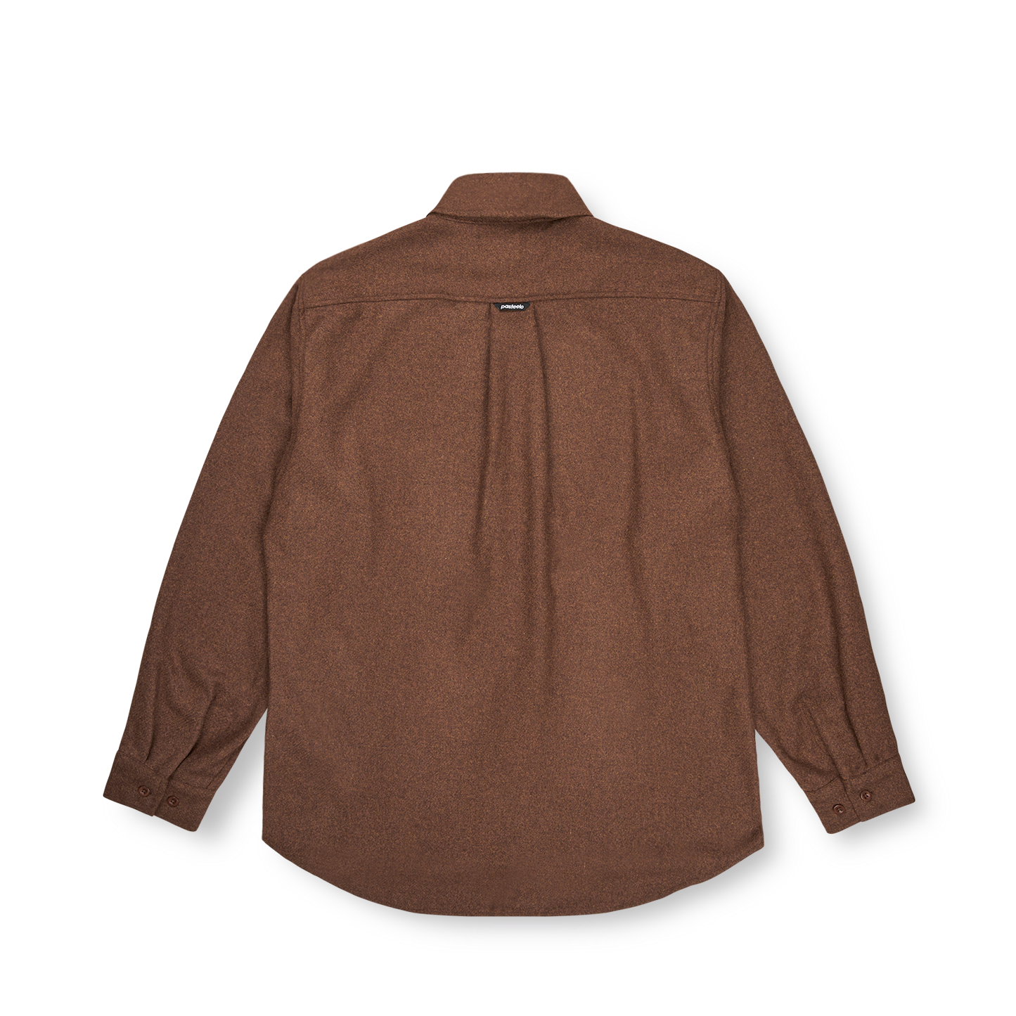 Pasteelo - WOOL BLEND SHIRT - Walnut - Headz Up 