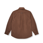 Pasteelo - WOOL BLEND SHIRT - Walnut - Headz Up 