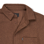 Pasteelo - WOOL BLEND SHIRT - Walnut - Headz Up 
