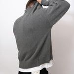 LAU LAU- Distressed Sweater - Grey - Headz Up 