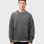 LAU LAU- Distressed Sweater - Grey - Headz Up 