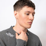 LAU LAU- Distressed Sweater - Grey - Headz Up 