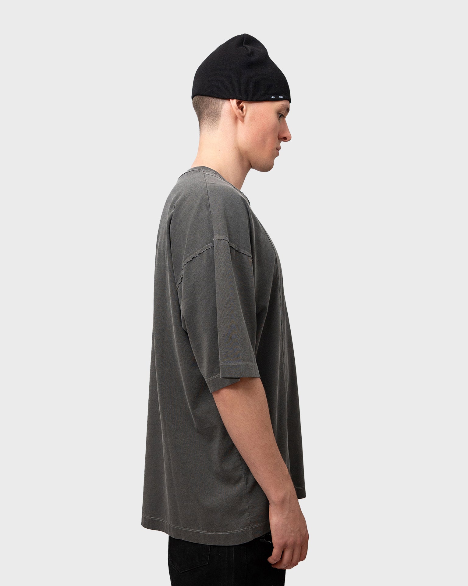 LAU LAU - Logo Tee - Grey - Headz Up 
