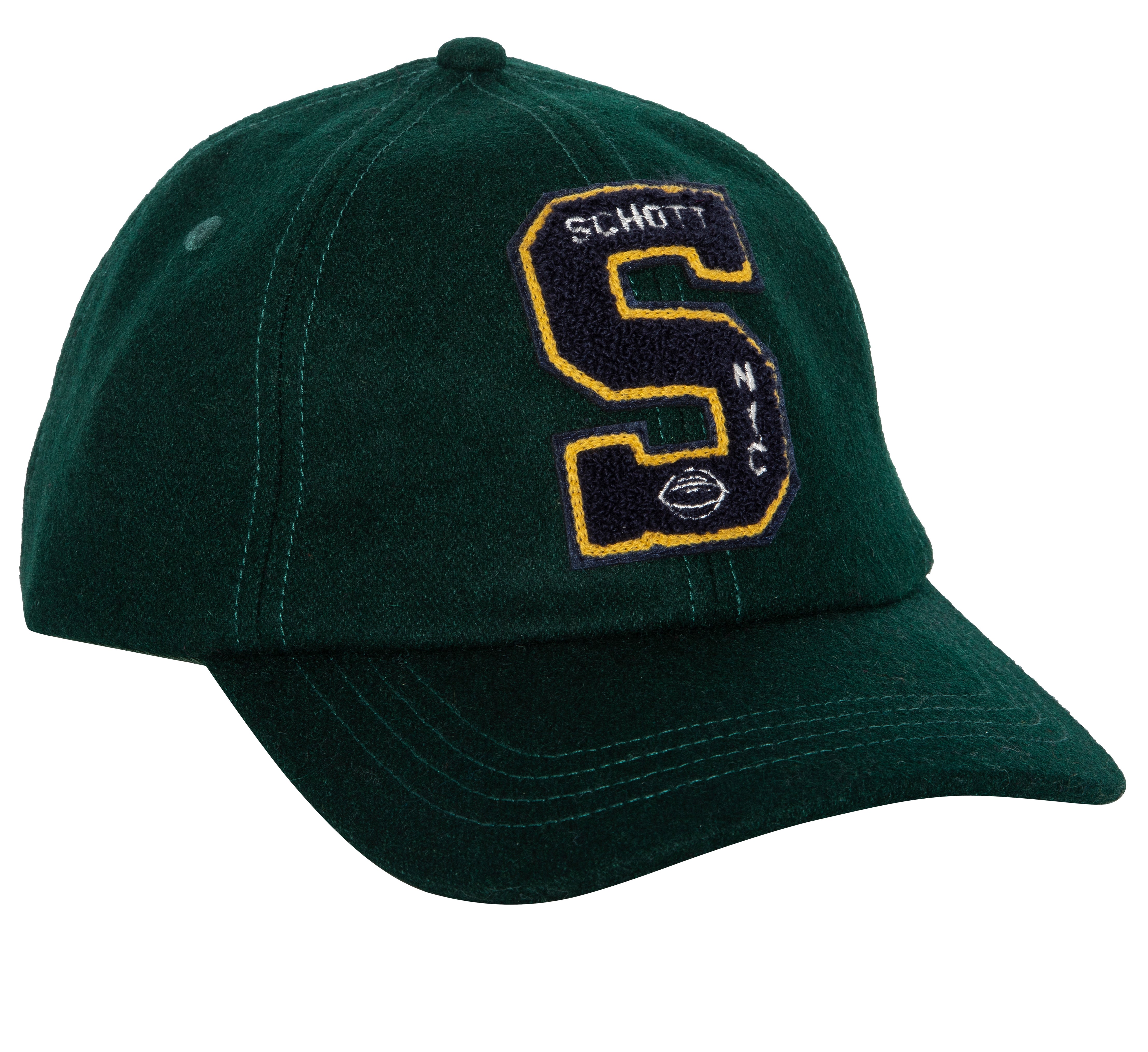 Schott - CAPRAMON - Dad Cap - Dark Green - Headz Up 
