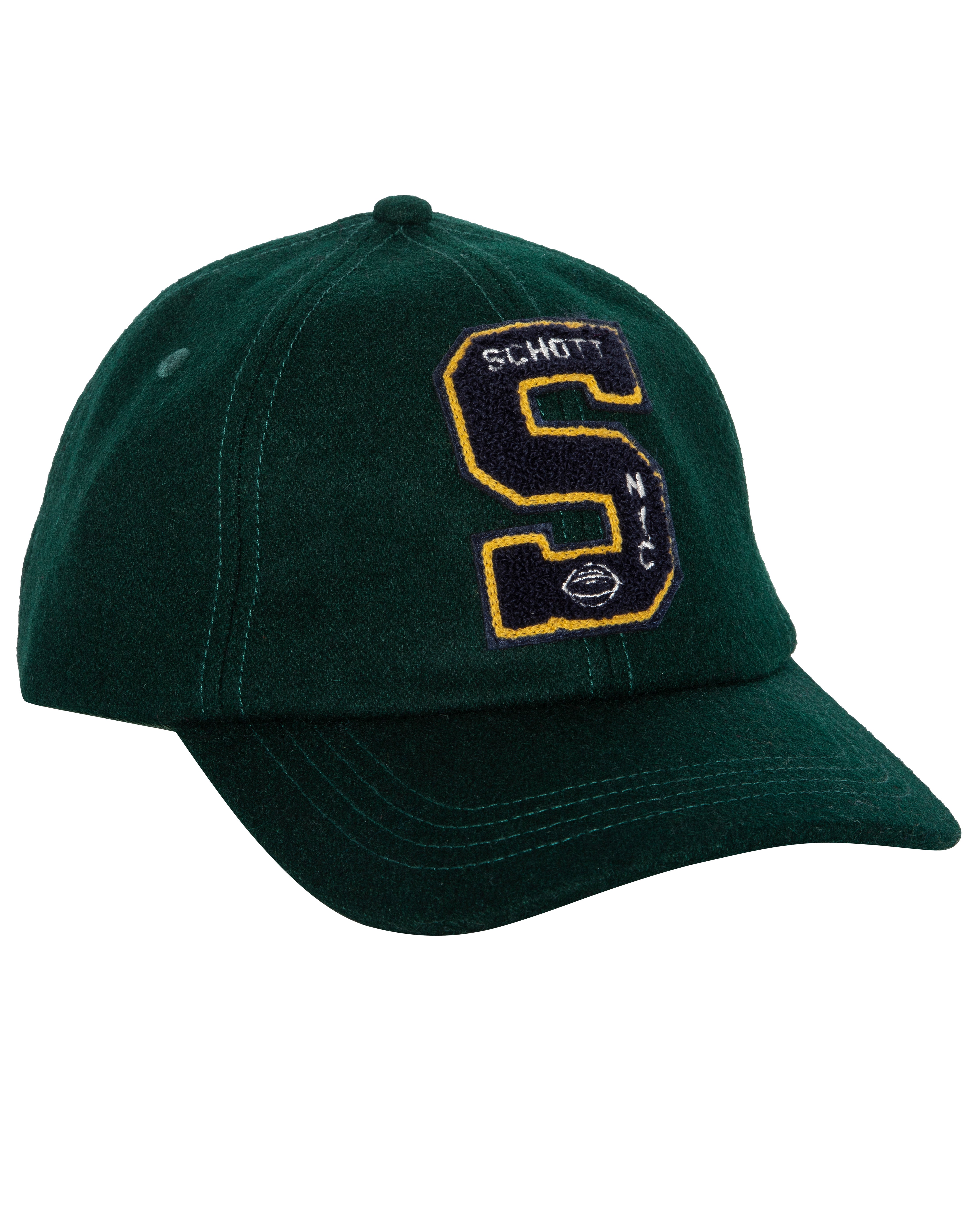 Schott - CAPRAMON - Dad Cap - Dark Green - Headz Up 