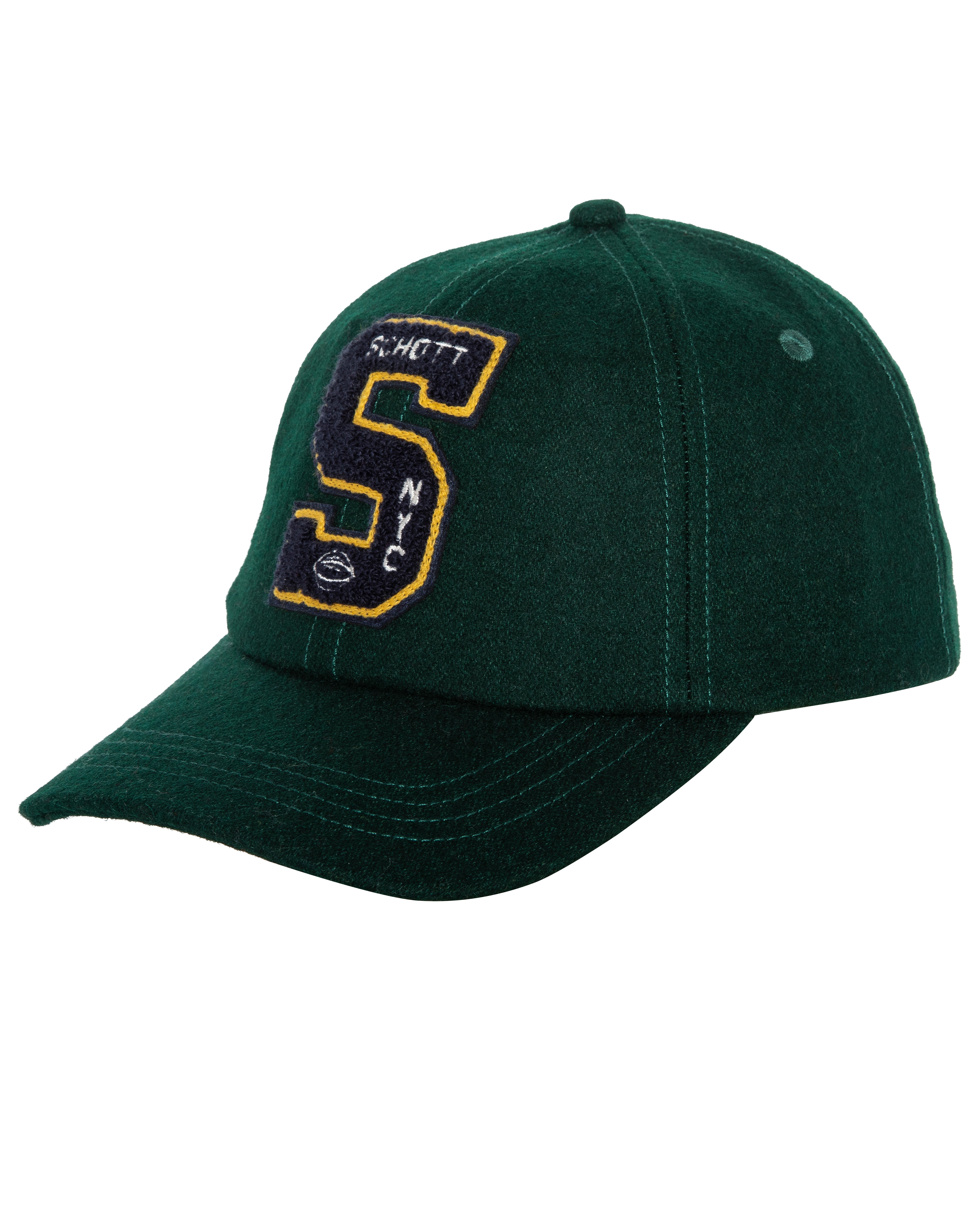 Schott - CAPRAMON - Dad Cap - Dark Green - Headz Up 