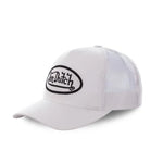 Von Dutch - Oval Patch - White Trucker Cap - Headz Up 