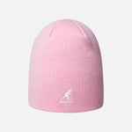 Kangol akryl cuffless beanie i ballerina pink set forfra bia.