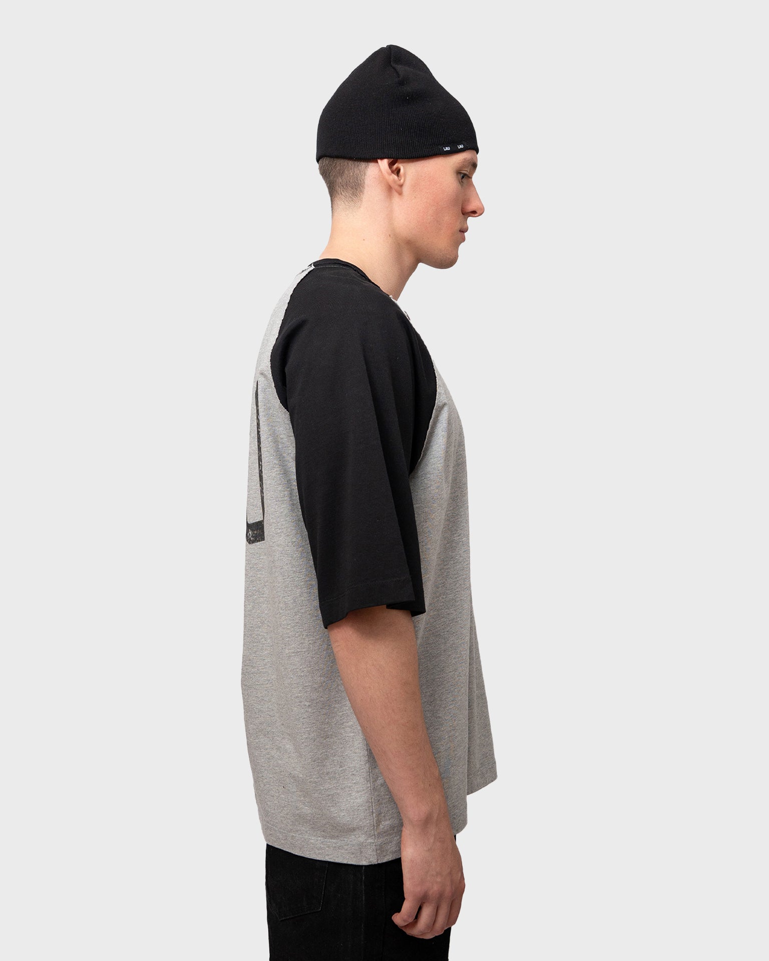 LAU LAU - Baseball Tee - Black/Grey - Headz Up 