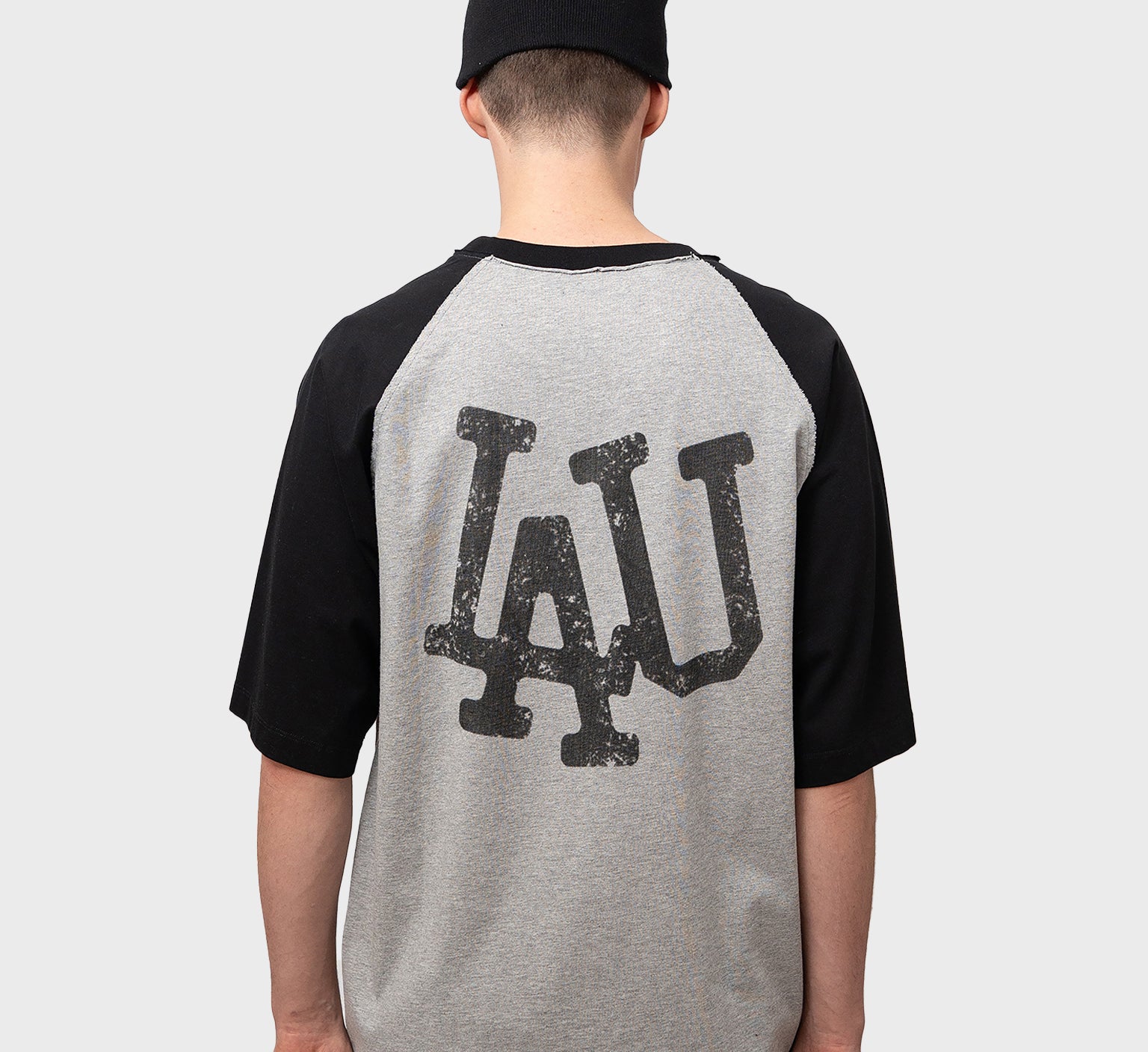 LAU LAU - Baseball Tee - Black/Grey - Headz Up 