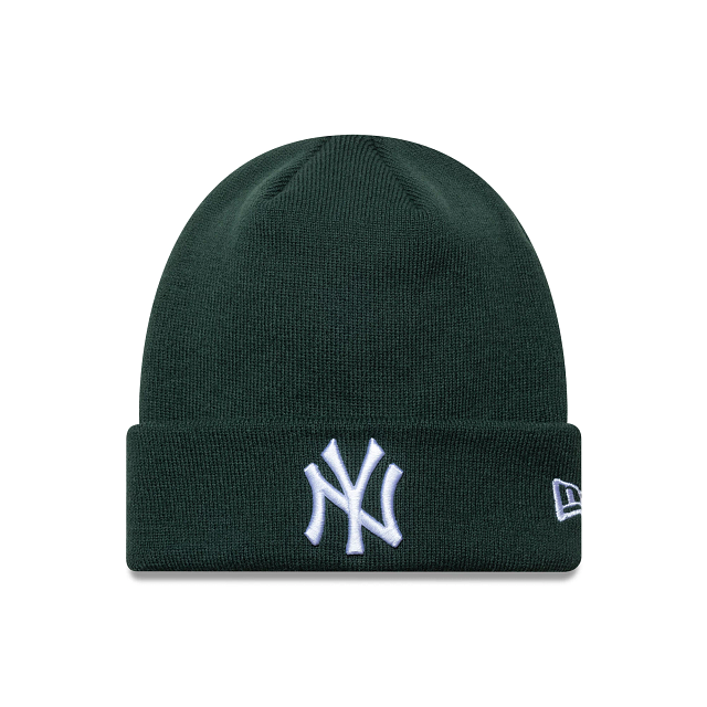 New Era - MLB Essential Cuff Beanie - New York Yankees - Dark Green - Headz Up 