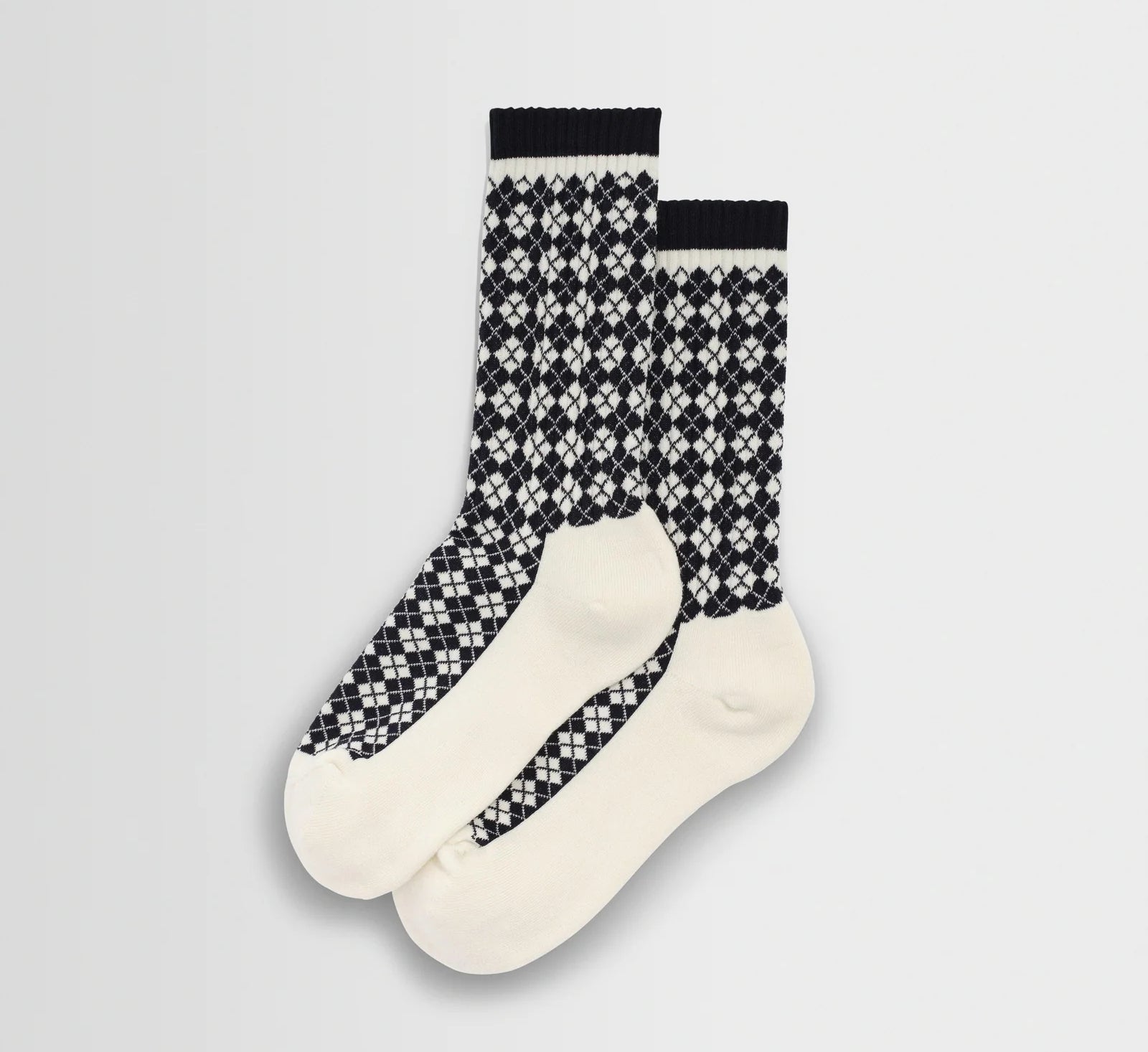 WAX LONDON - Galway Sock - Navy Ecru - Headz Up 