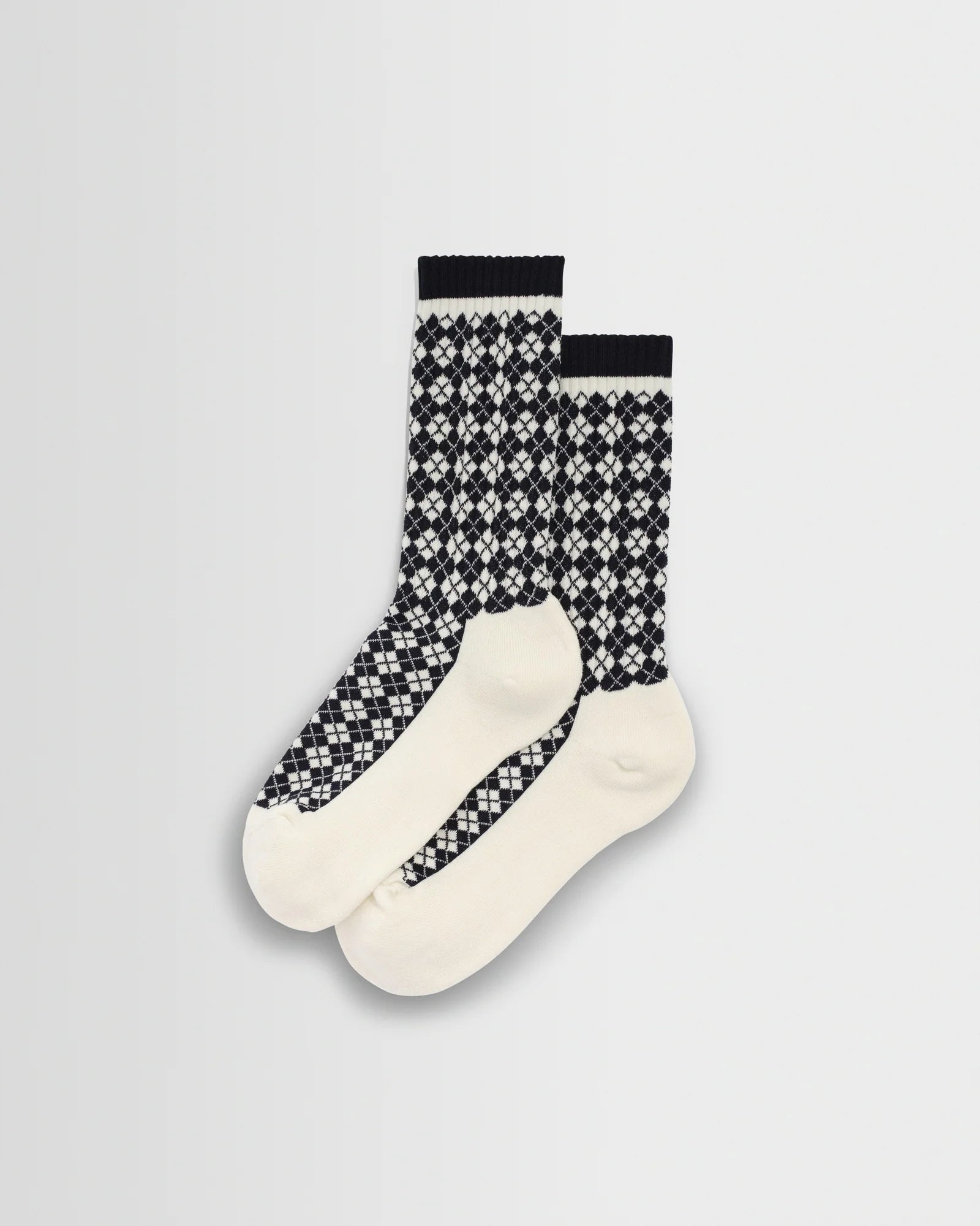 WAX LONDON - Galway Sock - Navy Ecru - Headz Up 