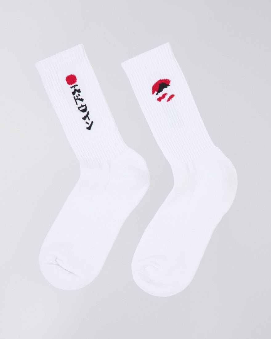 Edwin - Kamifuji Socks - White - Headz Up 