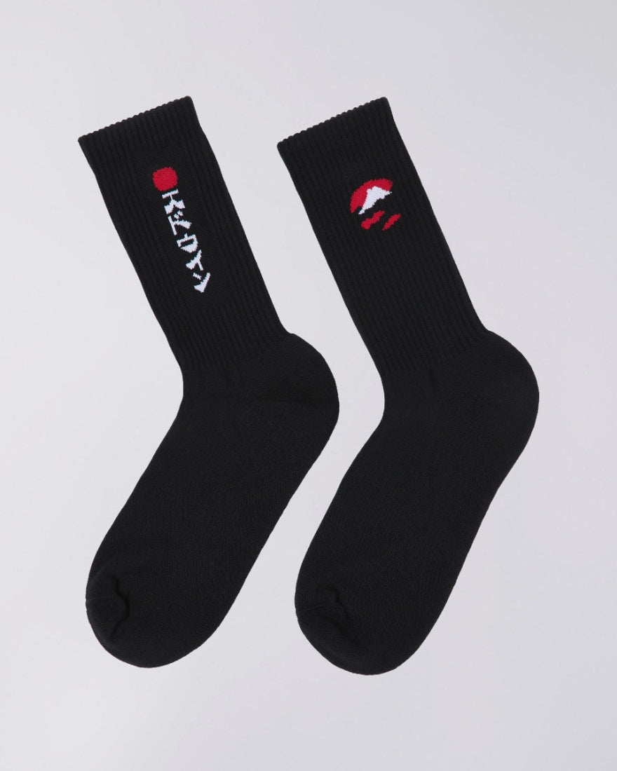 Edwin - Kamifuji Socks - Black - Headz Up 