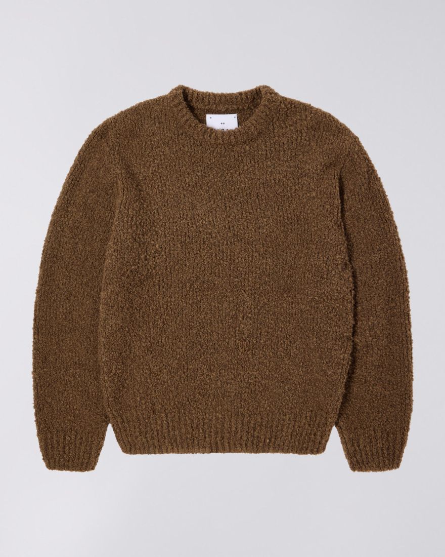 Edwin - Dun Texured Sweater - Taupe - Headz Up 