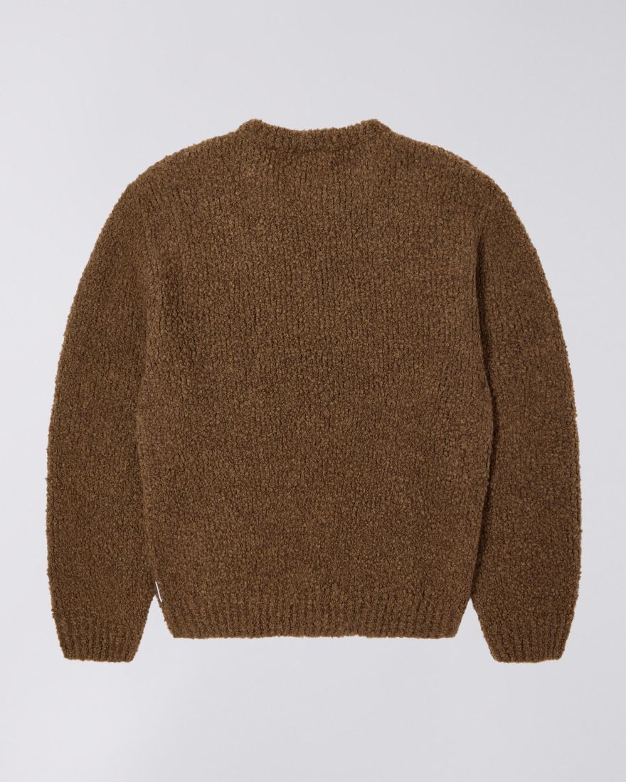Edwin - Dun Texured Sweater - Taupe - Headz Up 