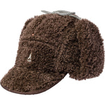 Kangol - Faux Shearling Utility Flap Cap - Brown - Headz Up 