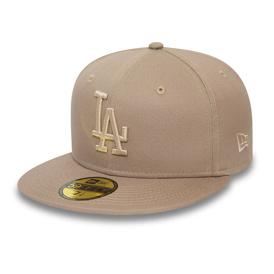 59Fifty Fitted Cap League Essential Los Angeles Dodgers - Light Brown - Headz Up 