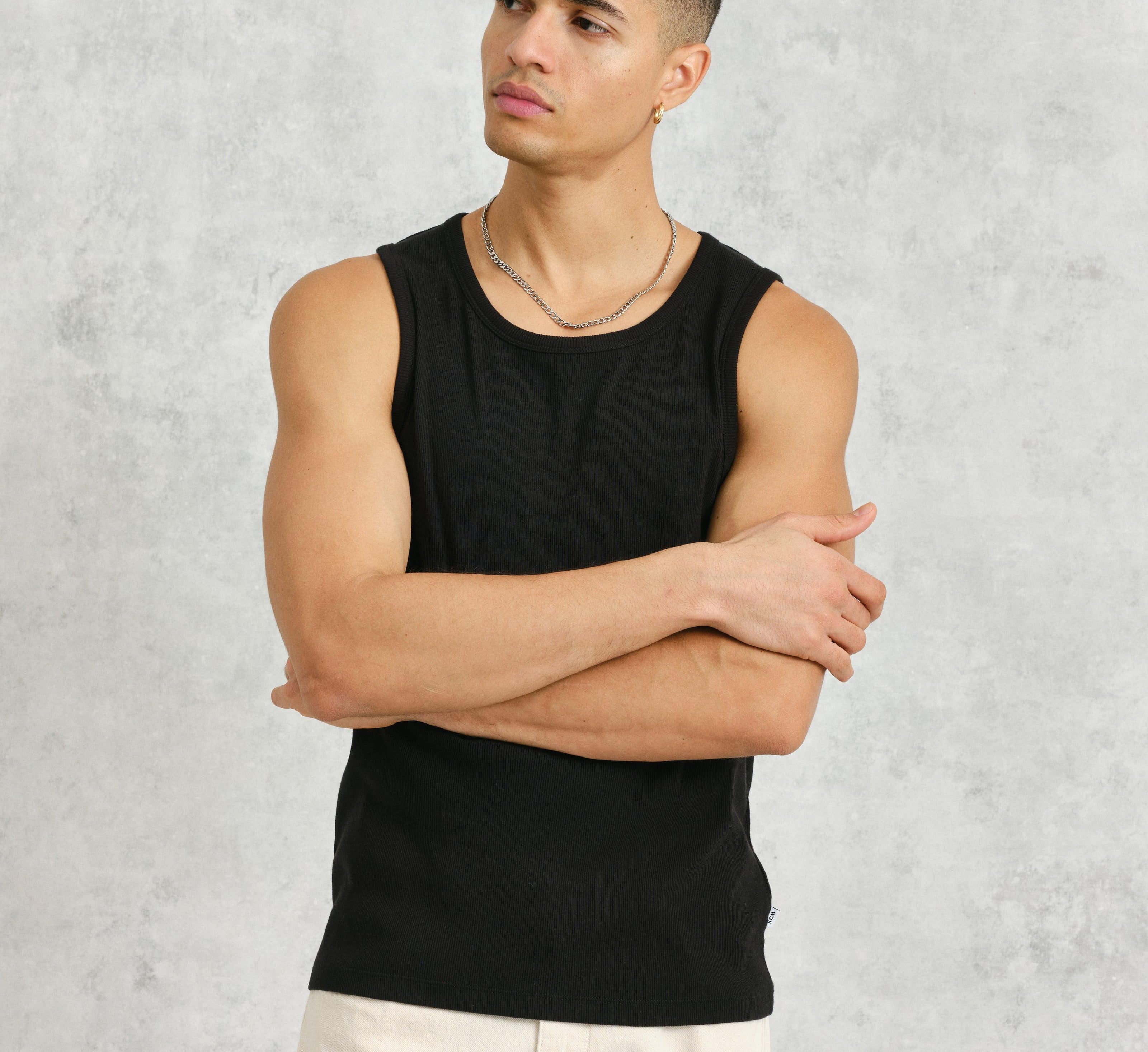 WAX LONDON - Montague Vest  - Black - Headz Up 