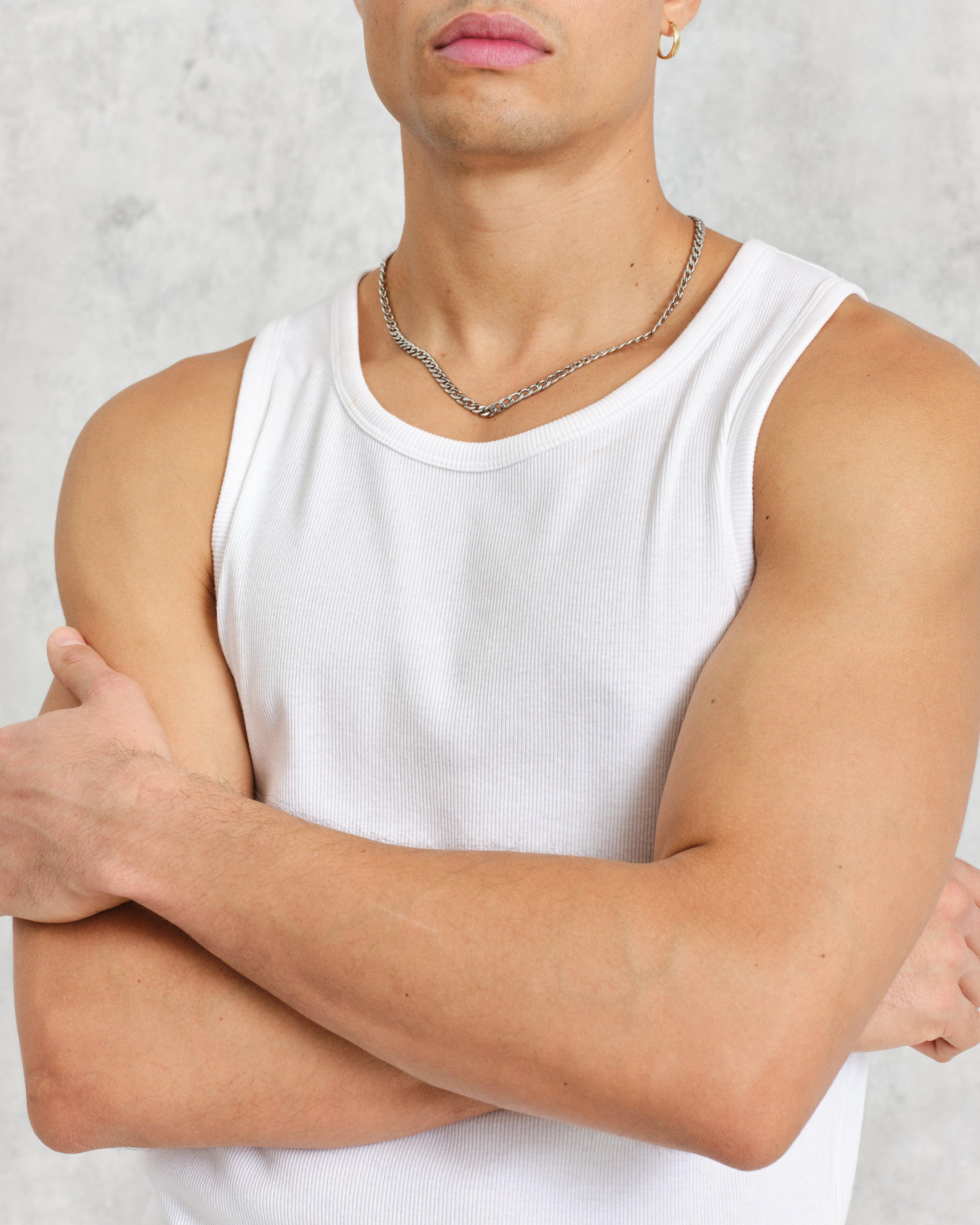 WAX LONDON - Montague Vest  - White - Headz Up 