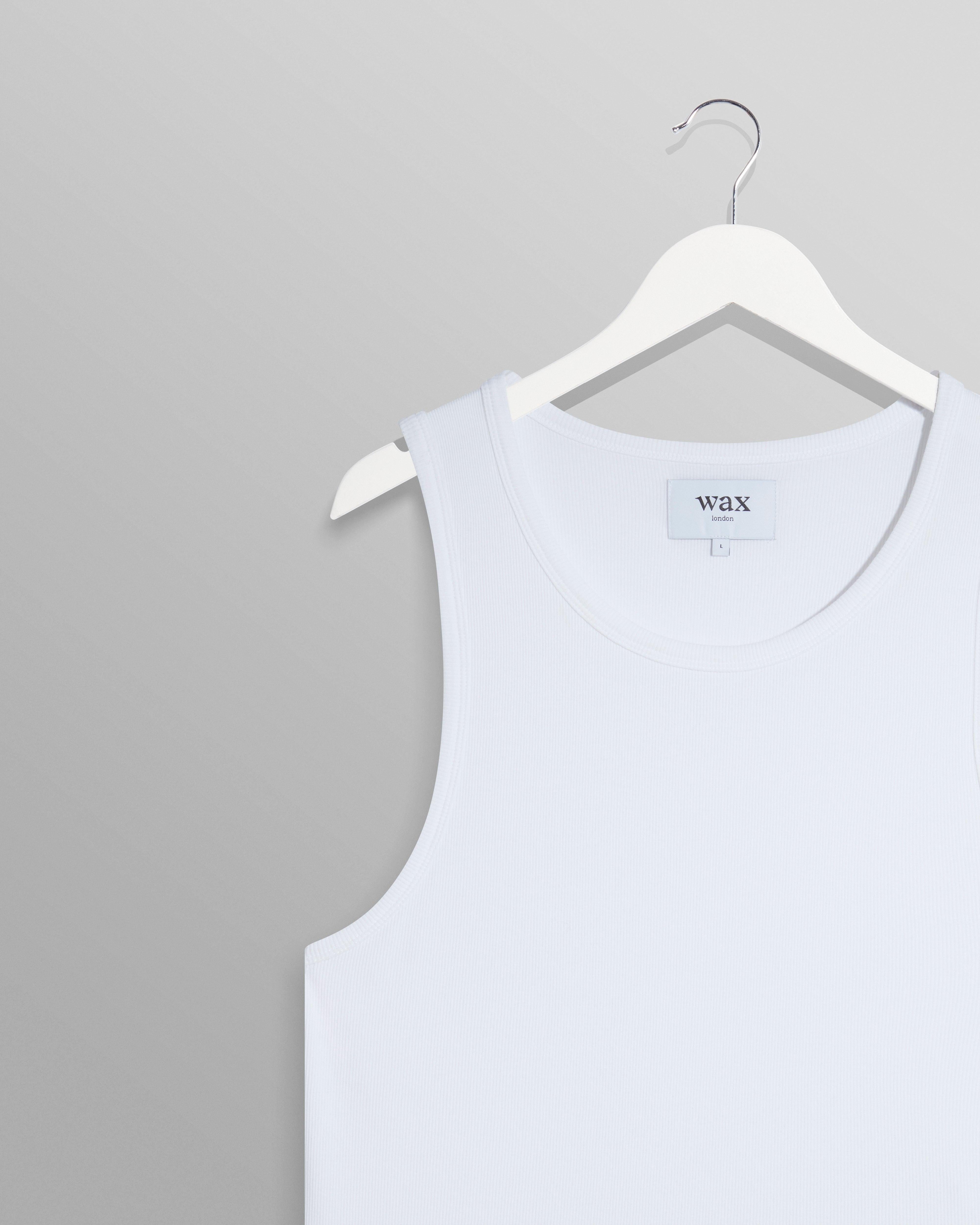 WAX LONDON - Montague Vest  - White - Headz Up 