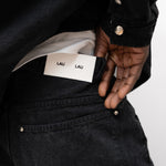 LAU LAU - Canvas Pants - Washed Black - Headz Up 