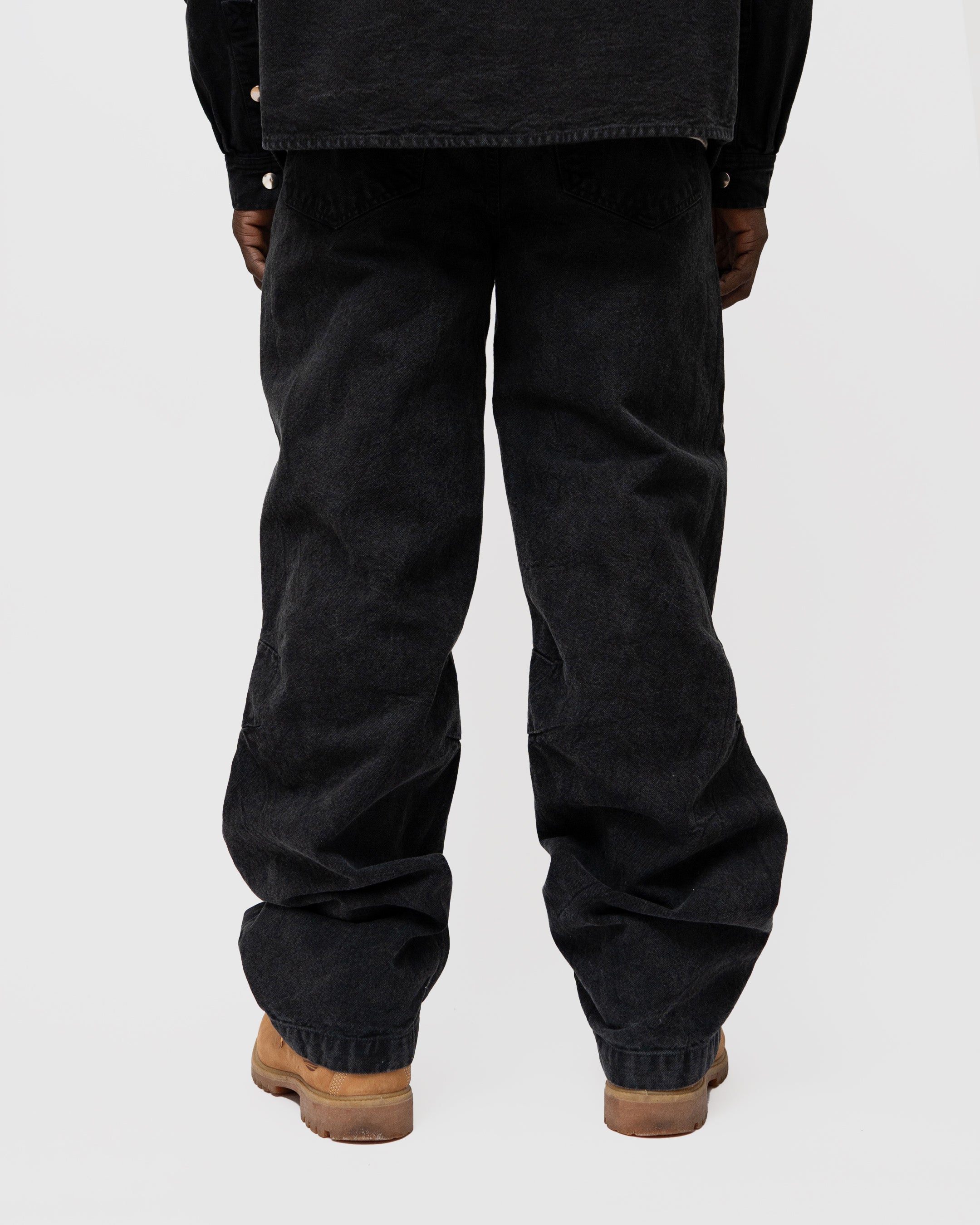LAU LAU - Canvas Pants - Washed Black - Headz Up 