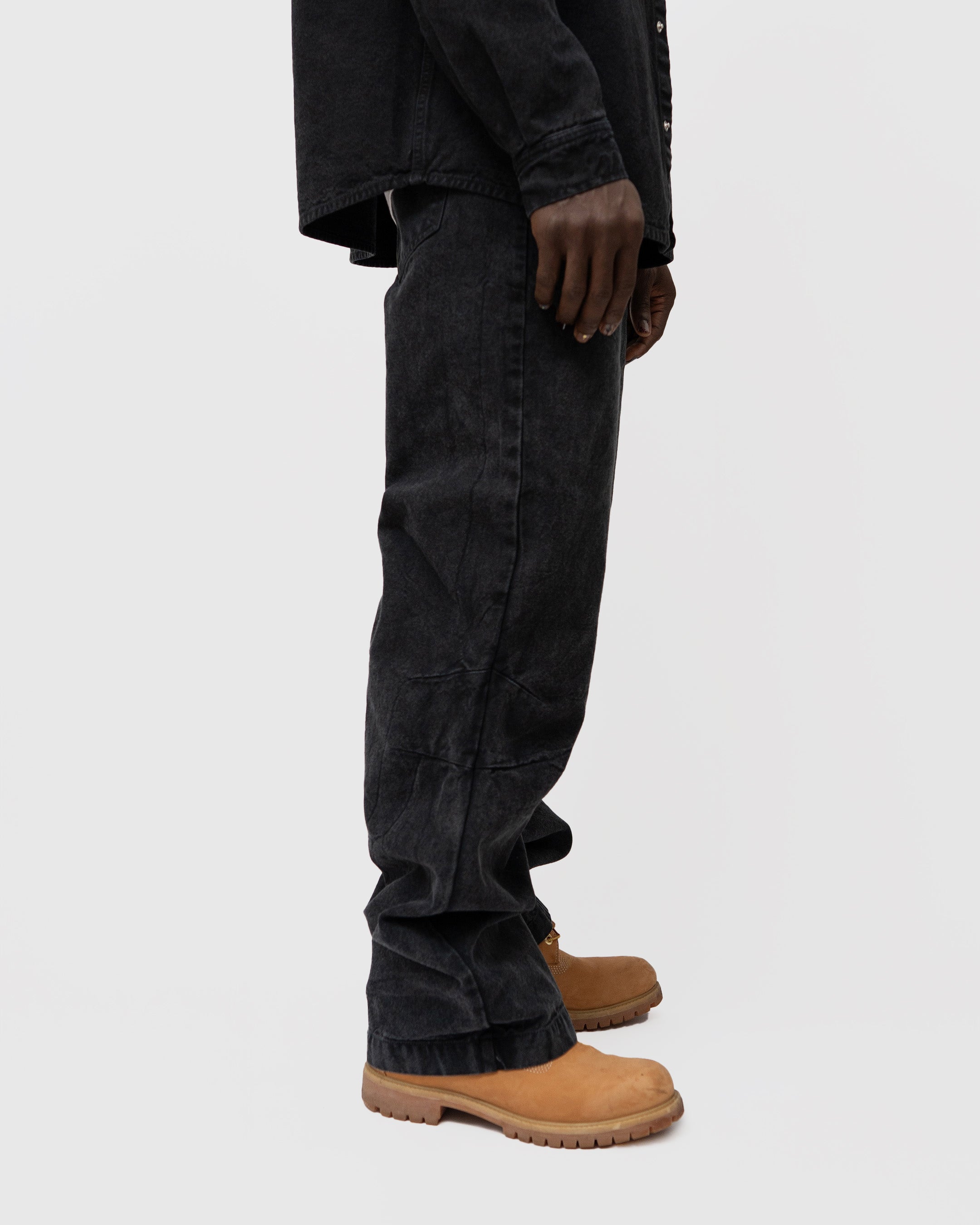LAU LAU - Canvas Pants - Washed Black - Headz Up 