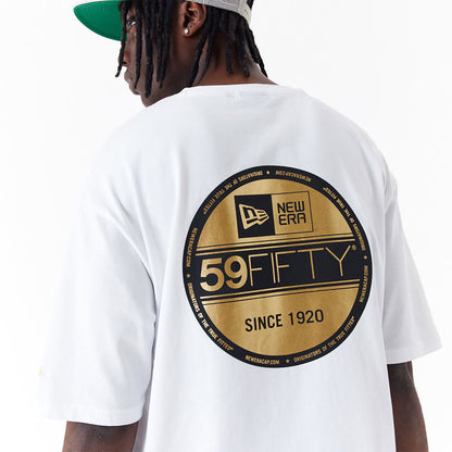 New Era - NE Sticker Tee Oversize - White