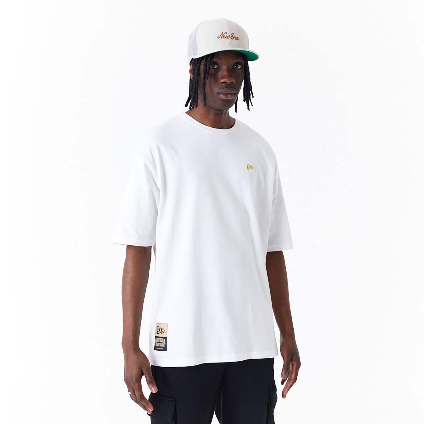 New Era - NE Sticker Tee Oversize - White