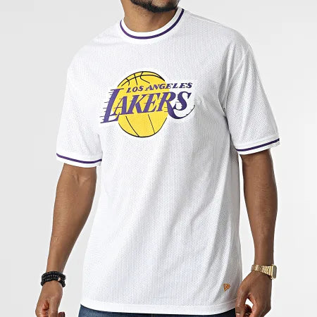 NBA Team Mesh Oversized Tee - Los Angeles Lakers - Headz Up 