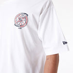 New Era - Baseball Graphic OS T-Shirt - New York Yankees - White/Navy - Headz Up 