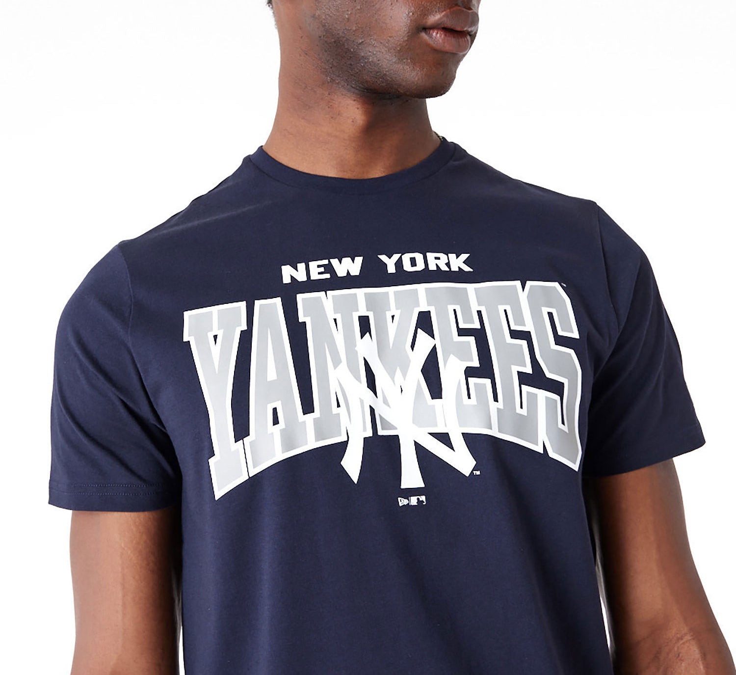 New Era - MLB ARCH Wordmark T-Shirt - New York Yankees - Navy - Headz Up 