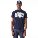 New Era - MLB ARCH Wordmark T-Shirt - New York Yankees - Navy - Headz Up 