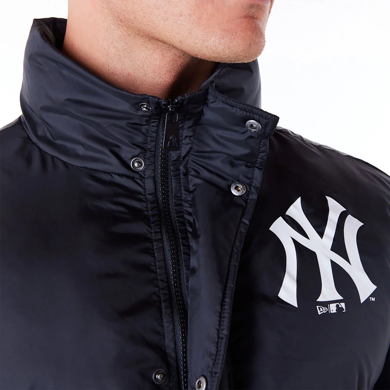 New Era - MLB Nylon Puffer Jacket - New York Yankees - Black - Headz Up 