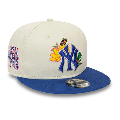 New Era - New York Yankees - 9Fifty Snapback - MLB Floral - Light Beige - Headz Up 