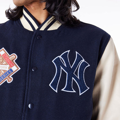 New Era - New York Yankees - MLB Patch Varsity Jacket - Navy